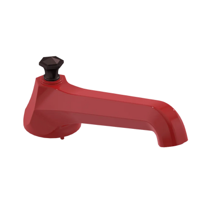 Rubinet Tub Filler Spout Deck Mount Red