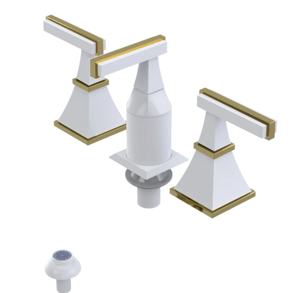Rubinet Bidet Fitting with Spray, Diverter, and Vacum Breaker (Less Drain) White