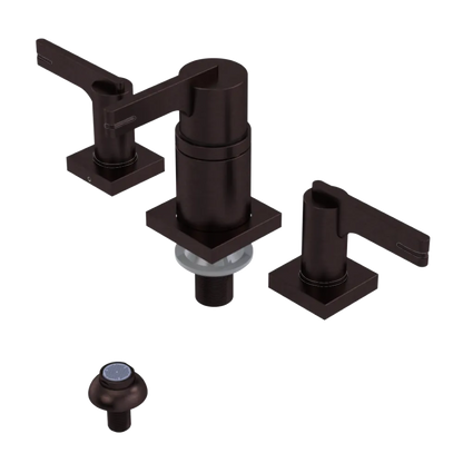 Rubinet Bidet Fitting with Spray, Diverter, and Vacum Breaker (Less Drain) Tuscan Brass