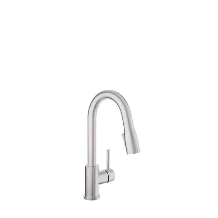 Baril Single-hole bar / prep kitchen faucet with 2-function pull-down spray