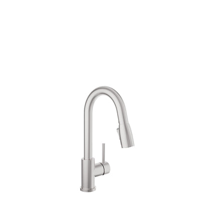 Baril Single-hole bar / prep kitchen faucet with 2-function pull-down spray