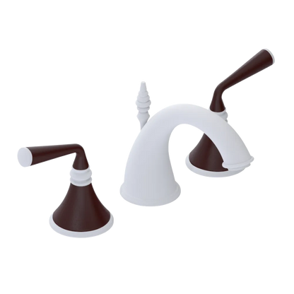 Rubinet Widespread Lav. Set. (less drain) Matt White