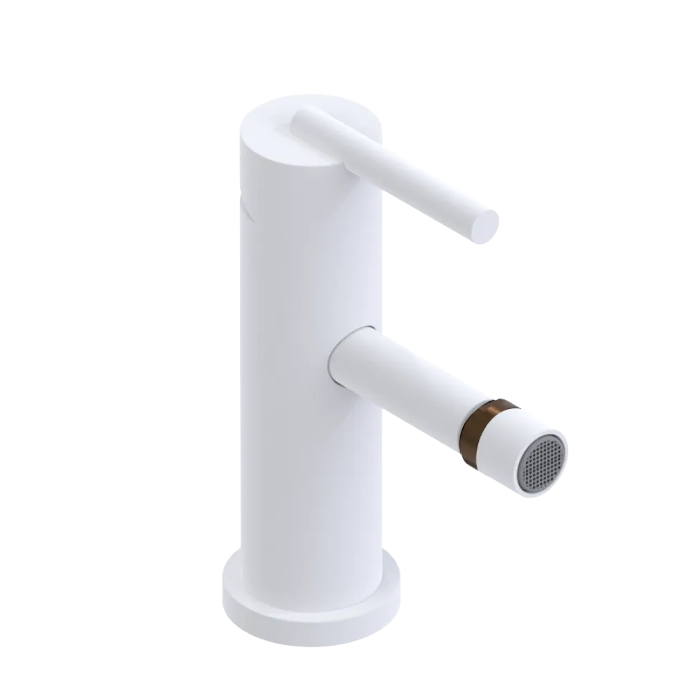 Rubinet Single Control Bidet Fitting (less drain) Matt White