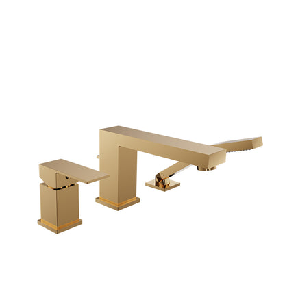 Baril 3-piece tub filler with hand shower