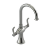 Rubinet Single Hole Dual Handle Lav. Set. (less drain) Satin Nickel