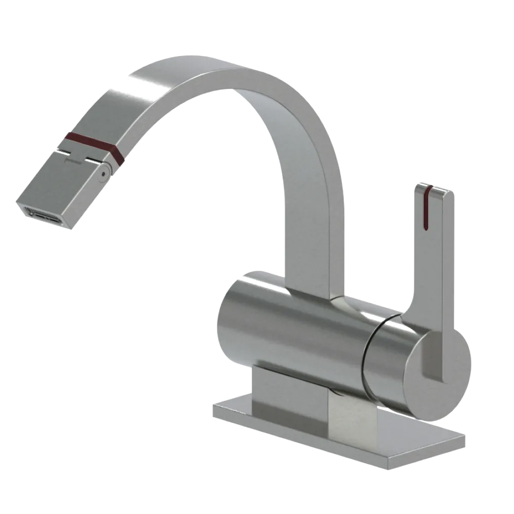 Rubinet Single Control Bidet Fitting (less drain) Satin Nickel
