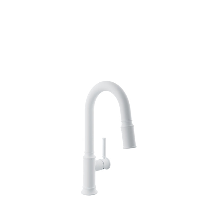 Baril Single-hole bar / prep kitchen faucet with 2-function pull-down spray