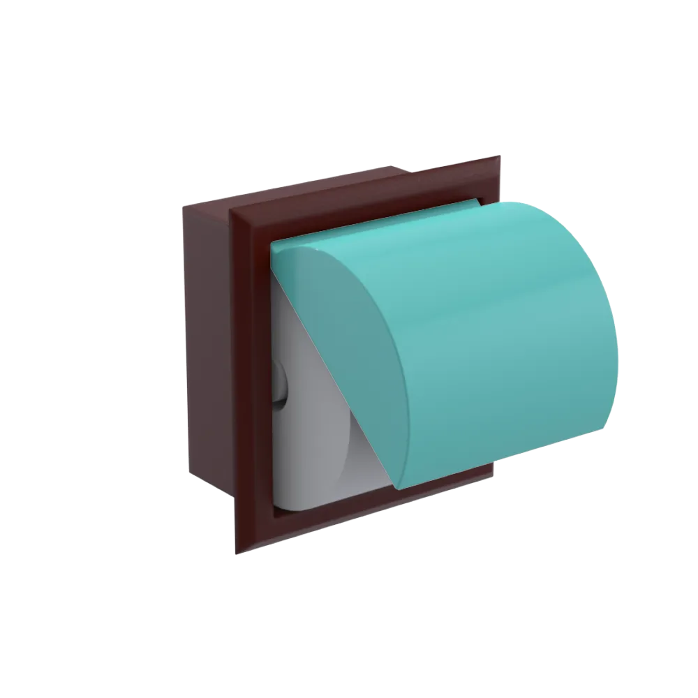 Rubinet RECESSED TOILET PAPER HOLDER Bordeaux