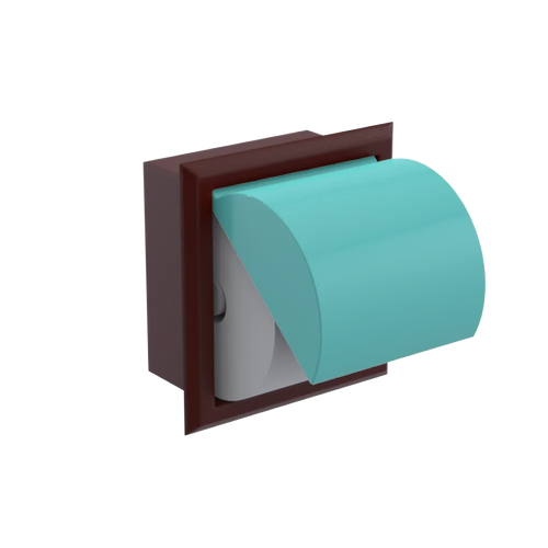 Rubinet RECESSED TOILET PAPER HOLDER Bordeaux