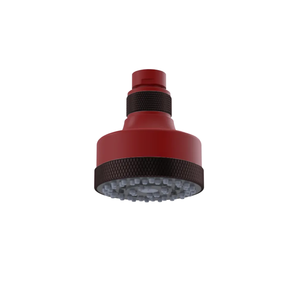Rubinet 3 FUNCTION SHOWER HEAD Maroon