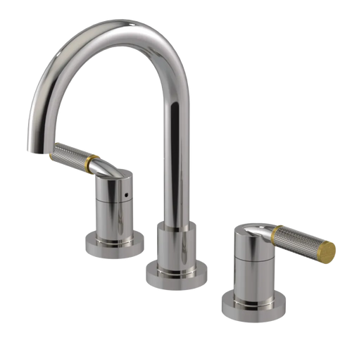Rubinet Widespread Lav. Set. (less drain) Polished Nickel