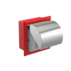Rubinet RECESSED TOILET PAPER HOLDER Red