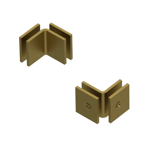 Rubinet 90 Glass to Glass Open Face Antique Brass Matt