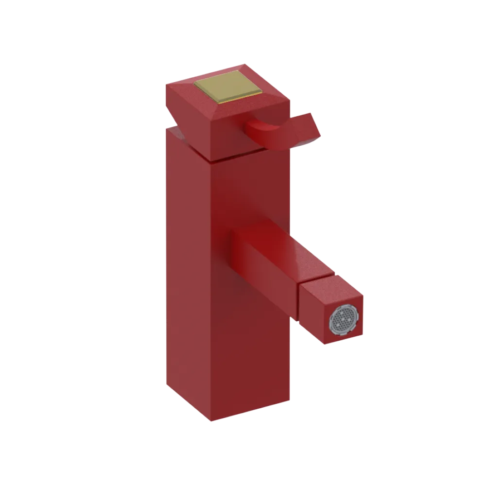 Rubinet Single Control Bidet Fitting (less drain) Maroon