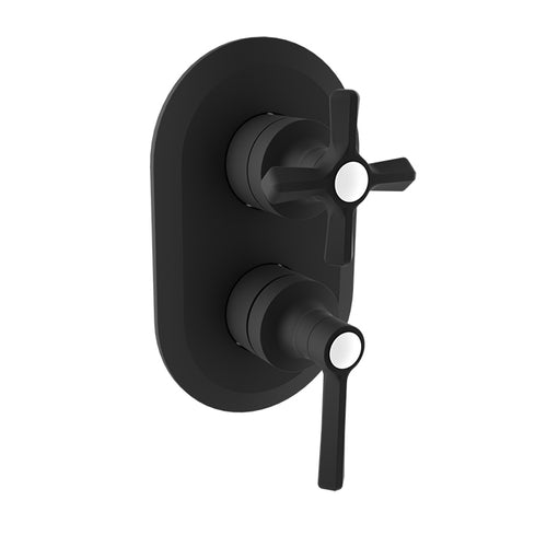 Baril Complete pressure balanced shower control valve with 2-way diverter