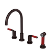Rubinet Widespread Kitchen Set with Hand Spray Oil Rubbed Bronze