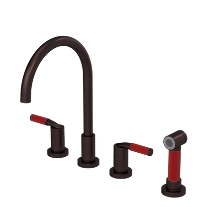 Rubinet Widespread Kitchen Set with Hand Spray Oil Rubbed Bronze