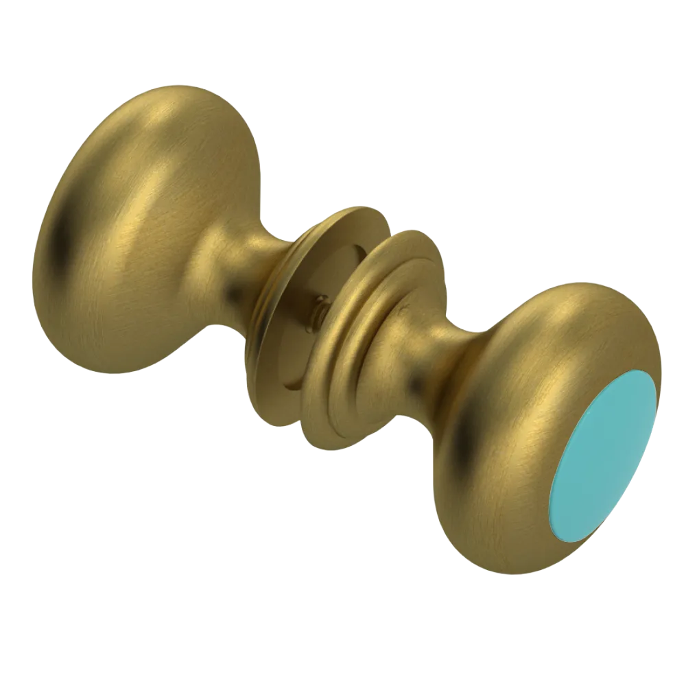Rubinet Shower Door Knob (set) Antique Brass Matt