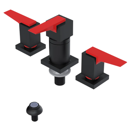 Rubinet Bidet Fitting with Spray, Diverter, and Vacuum Breaker (less drain) Matt Black