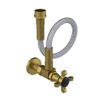 Rubinet Exposed Supply Kit (classic) x2 Antique Brass Matt