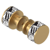 Rubinet Shower Door Knob (set) Satin Gold