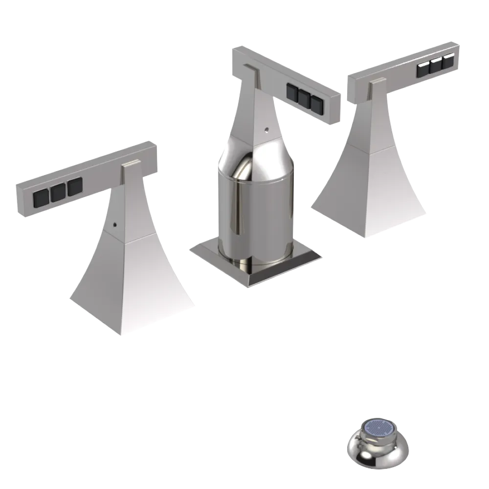 Rubinet Bidet Fitting with Spray, Diverter, and Vacum Breaker (Less Drain) Polished Nickel
