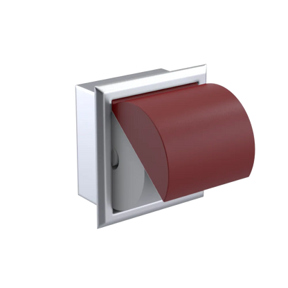 Rubinet RECESSED TOILET PAPER HOLDER Satin Chrome