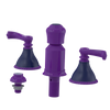 Rubinet Bidet Fitting with Spray, Diverter, and Vacum Breaker (Less Drain) Purple Haze