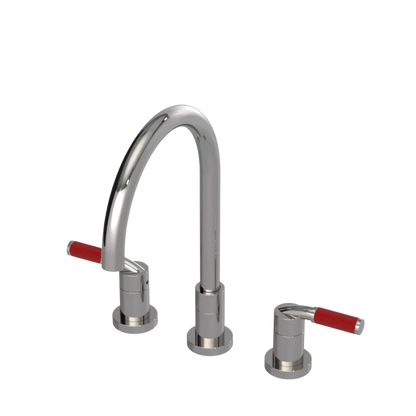 Rubinet Widespread Kitchen Set Polished Nickel