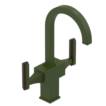 Rubinet Single Hole Dual Handle Lav. Set. (less drain) Green Envy