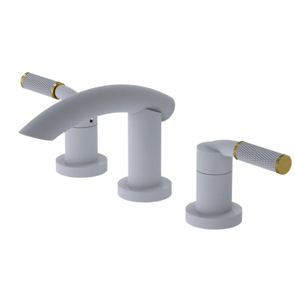 Rubinet Widespread Lav. Set. (less drain) Matt White