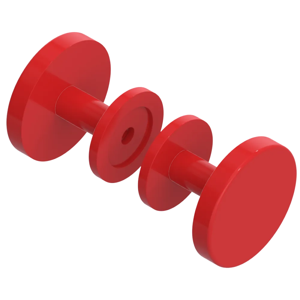 Rubinet Shower Door Knob (set) Red
