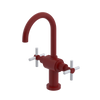 Rubinet Single Hole Dual Handle Lav. Set with LaSalle Spout (less drain) Maroon