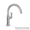 Baril Single-hole lavatory faucet (without handle), drain included