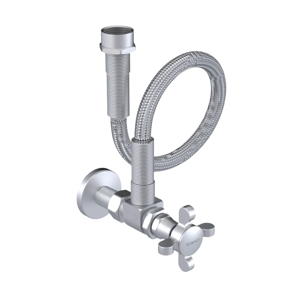 Rubinet Exposed Supply Kit (classic) Satin Chrome