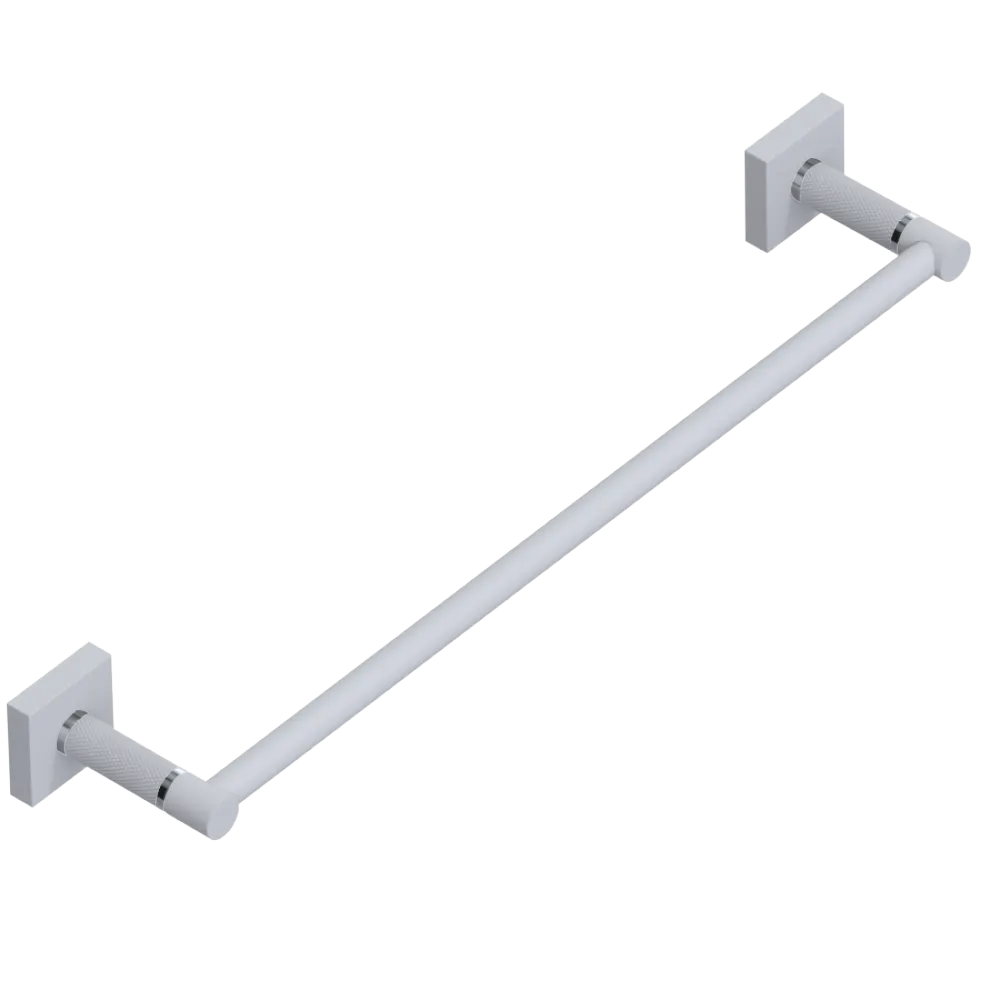 Rubinet 24" TOWEL BAR Matt White