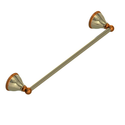 Rubinet Towel Bar 18" Natural Brass