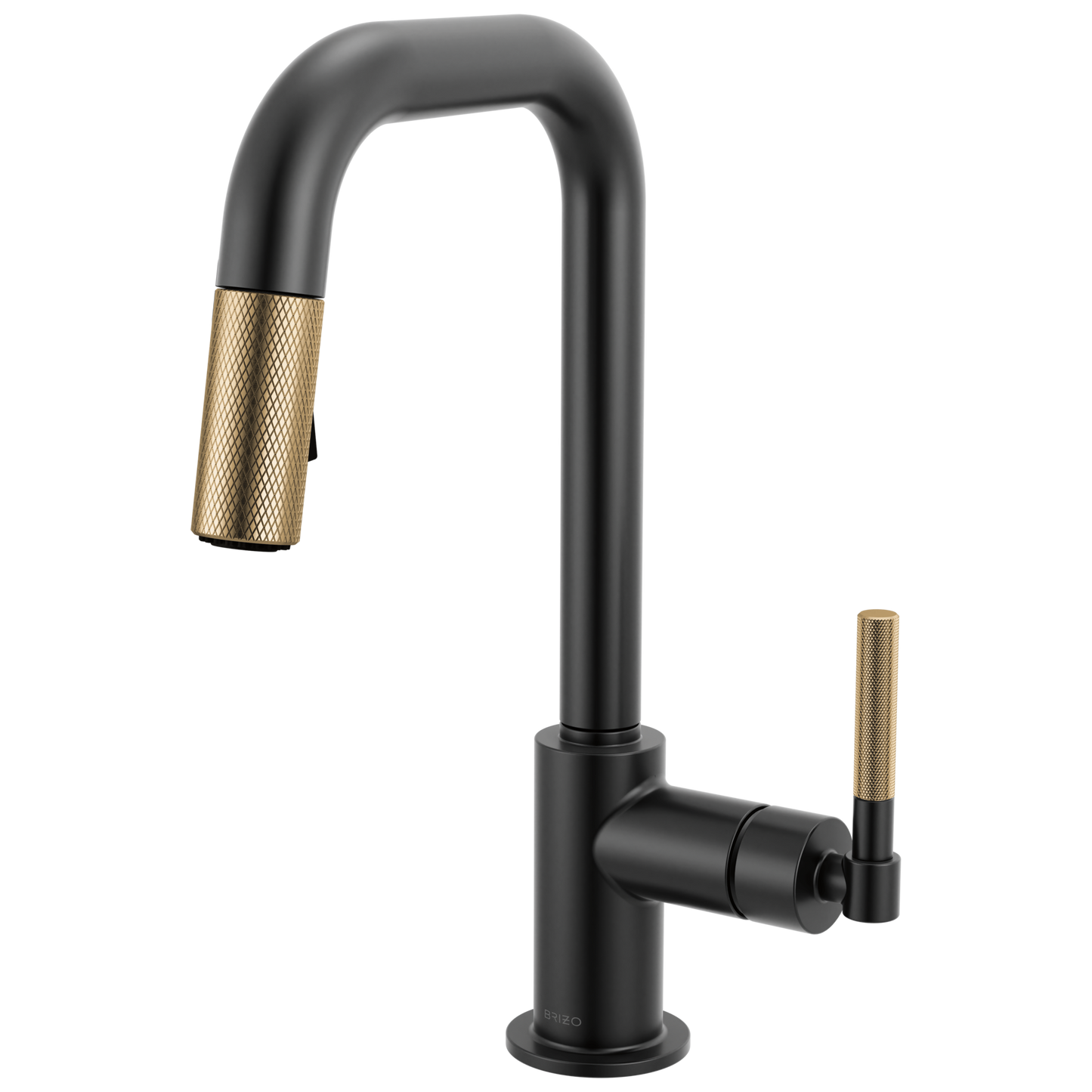 Brizo Pull Down Prep Faucet With Square Spout Knurled Handle
