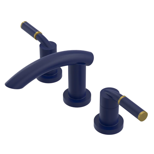 Rubinet Widespread Lav. Set. (less drain) Midnight Blue