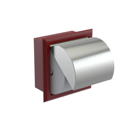 Rubinet RECESSED TOILET PAPER HOLDER Maroon