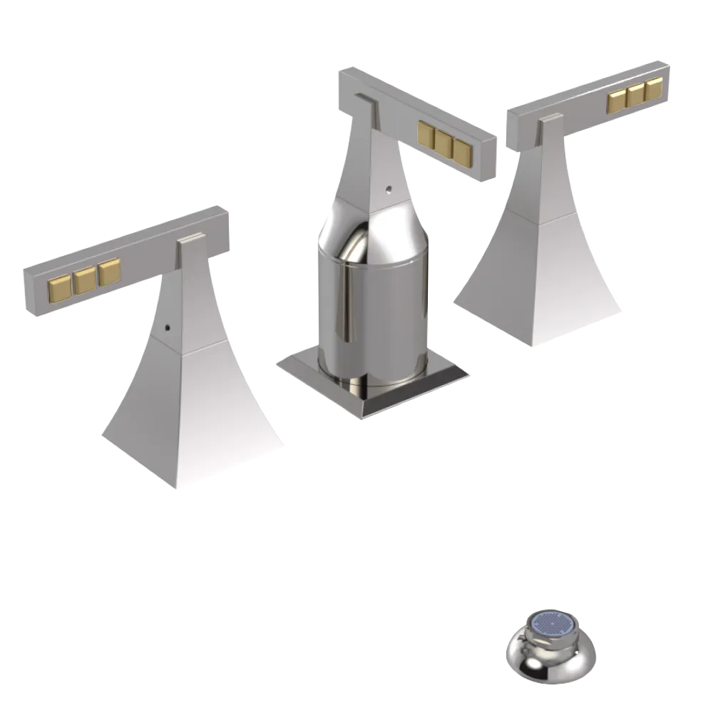 Rubinet Bidet Fitting with Spray, Diverter, and Vacum Breaker (Less Drain) Polished Nickel