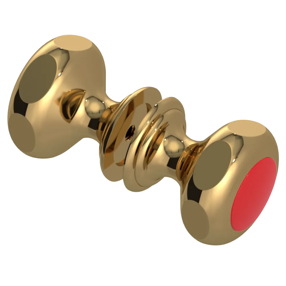 Rubinet Shower Door Knob (set) Gold