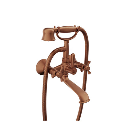 Baril Wall-mounted tub faucet with hand shower