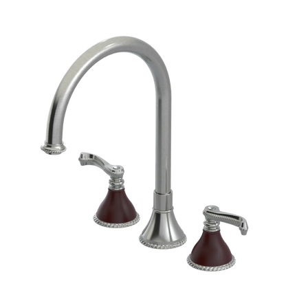 Rubinet Widespread Kitchen Set Satin Nickel