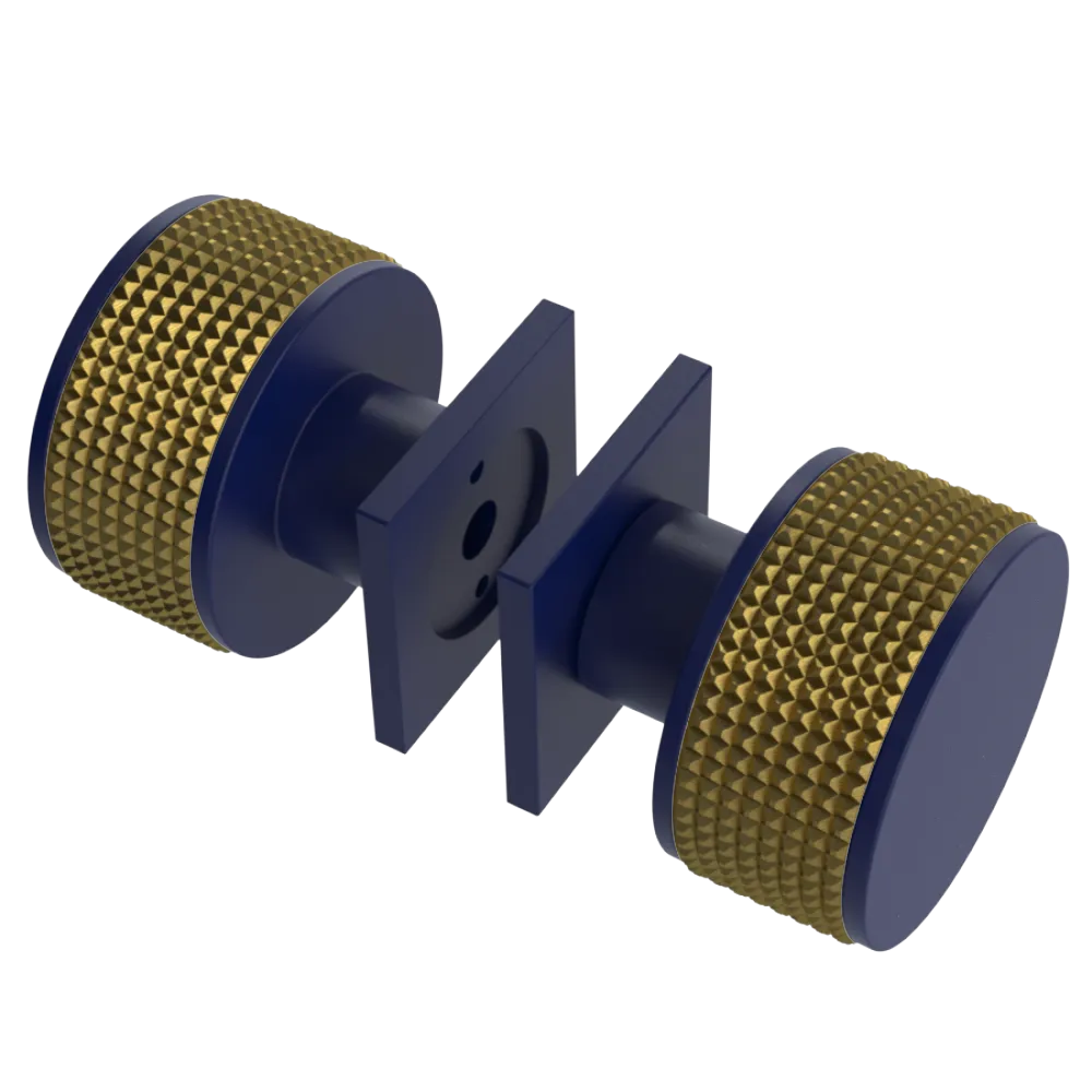 Rubinet Shower Door Knob (set) Midnight Blue