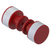 Rubinet Shower Door Knob (set) Maroon