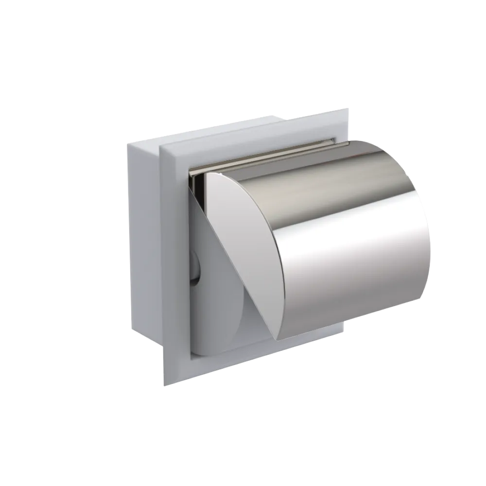 Rubinet RECESSED TOILET PAPER HOLDER Matt White