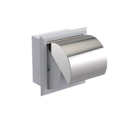 Rubinet RECESSED TOILET PAPER HOLDER Matt White