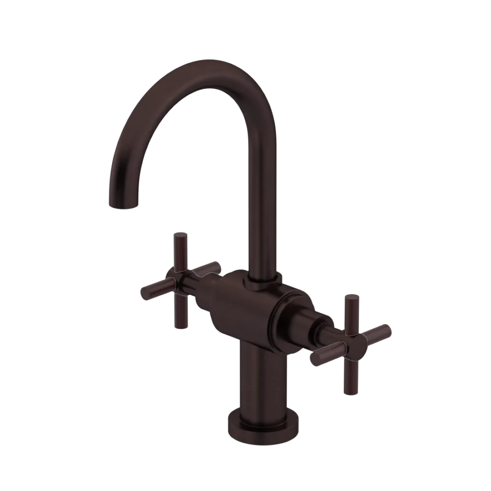 Rubinet Single Hole Dual Handle Lav. Set with LaSalle Spout (less drain) Oil Rubbed Bronze