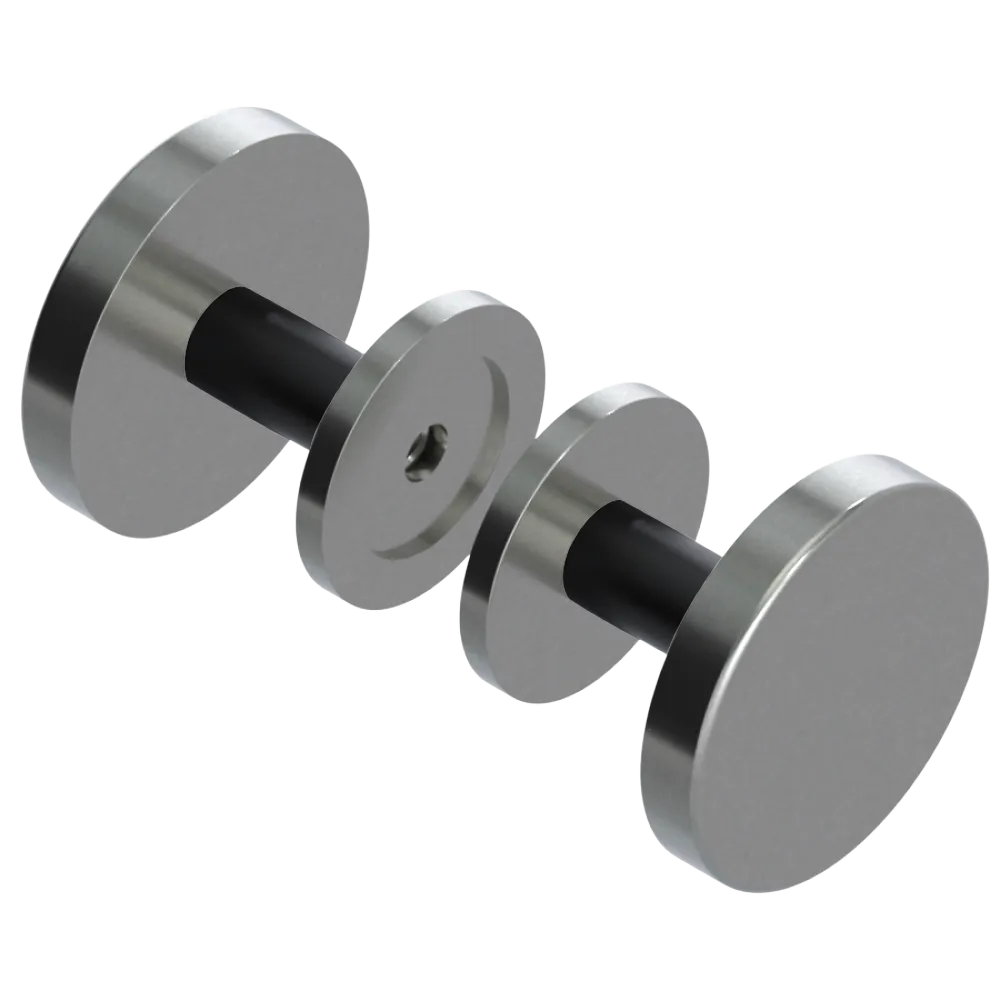 Rubinet Shower Door Knob (set) Satin Nickel